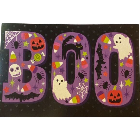 Hallmark Halloween Thanksgiving Cards 6 ct Boo Ghost Turkey Skull Spider Gourds - Picture 3 of 8